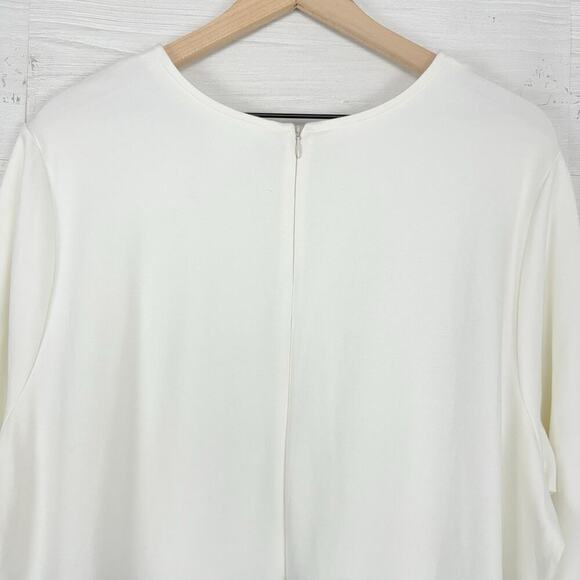 J.Jill x Christian Siriano Midi Dress 3X Embroidered Ponte Knit Preppy Feminine - Picture 7 of 16